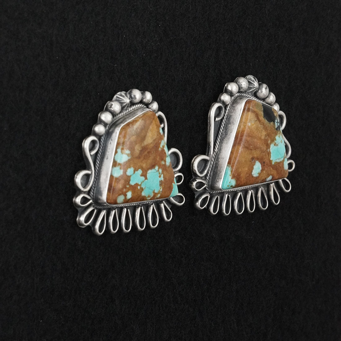 Bob Becenti Turquoise & Sterling Silver Necklace Set