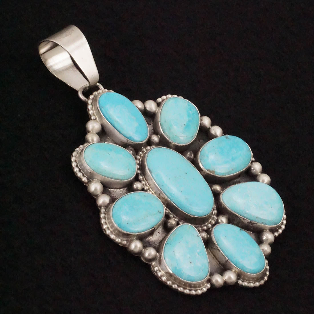 Travis Jim Turquoise & Sterling Silver Pendant