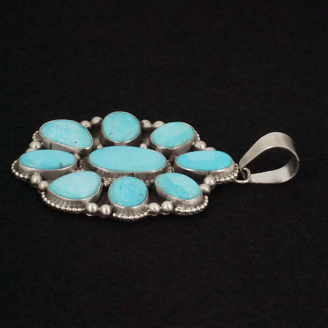 Travis Jim Turquoise & Sterling Silver Pendant