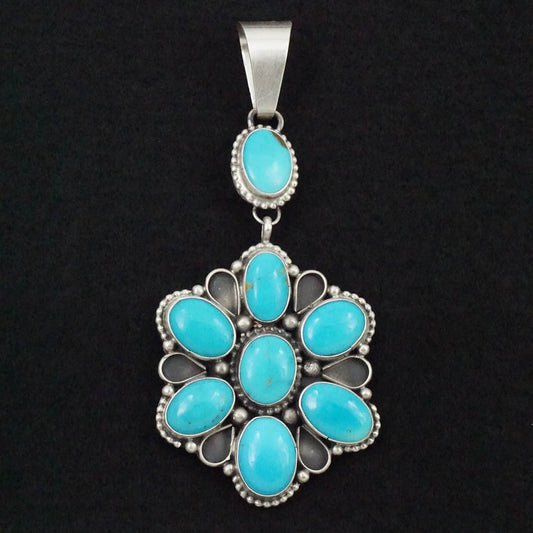 Travis Jim Turquoise & Sterling Silver Pendant