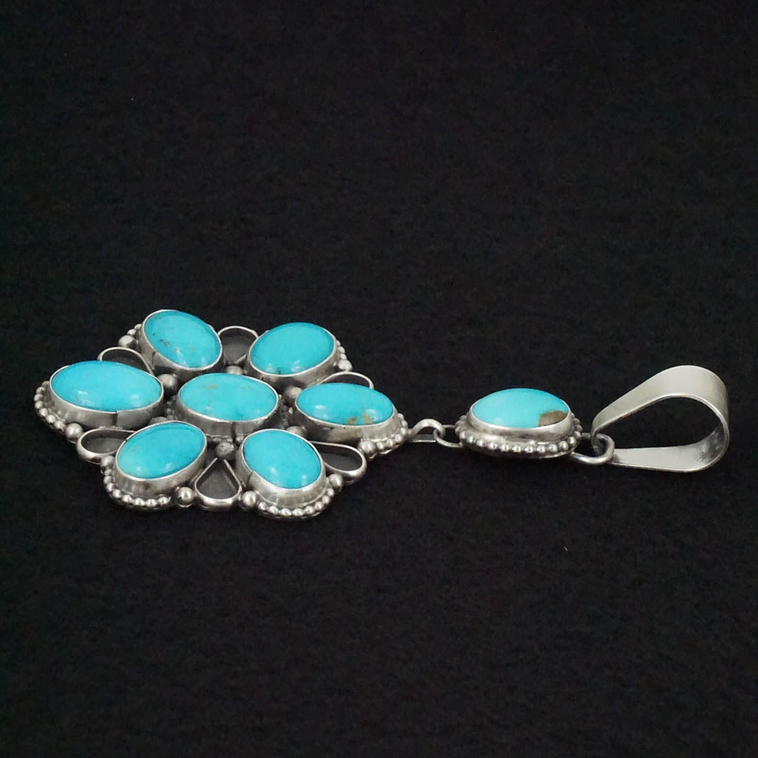 Travis Jim Turquoise & Sterling Silver Pendant