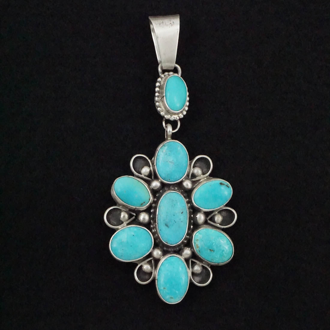 Travis Jim Turquoise & Sterling Silver Pendant