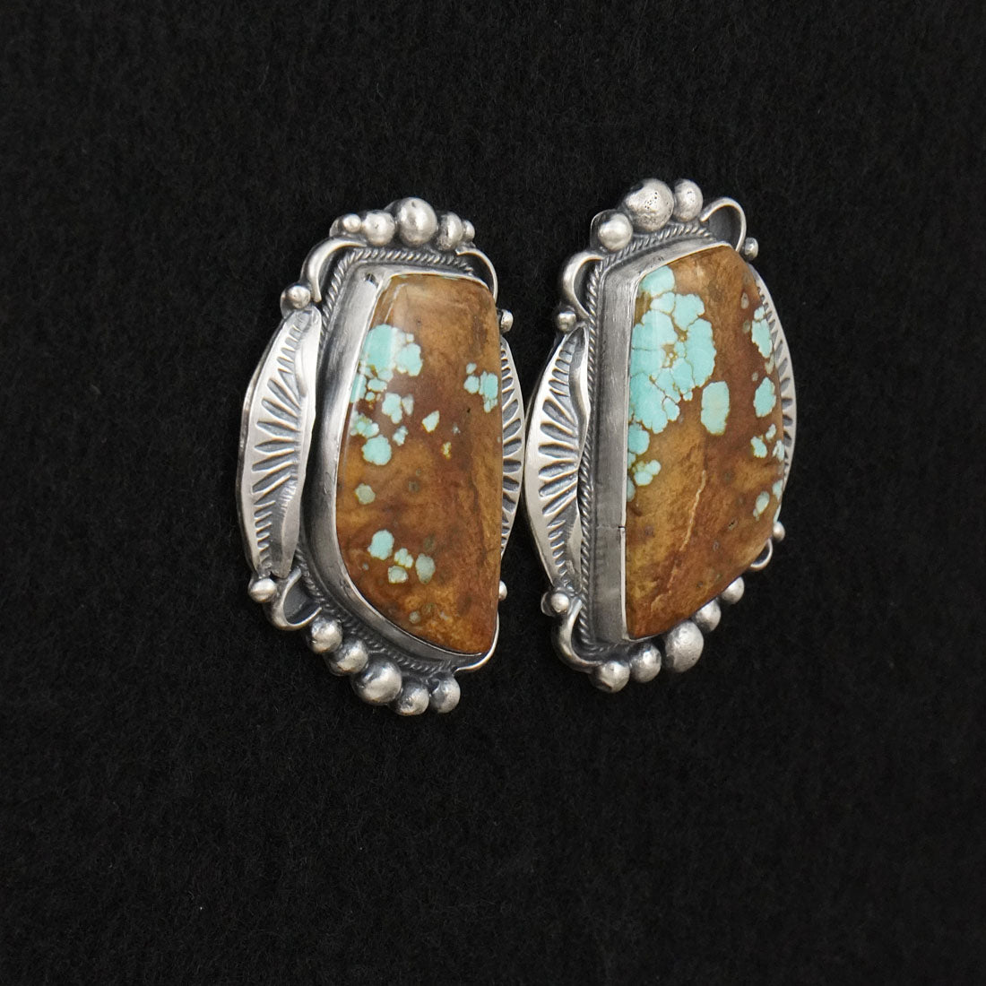 Bob Becenti Turquoise & Sterling Silver Necklace Set