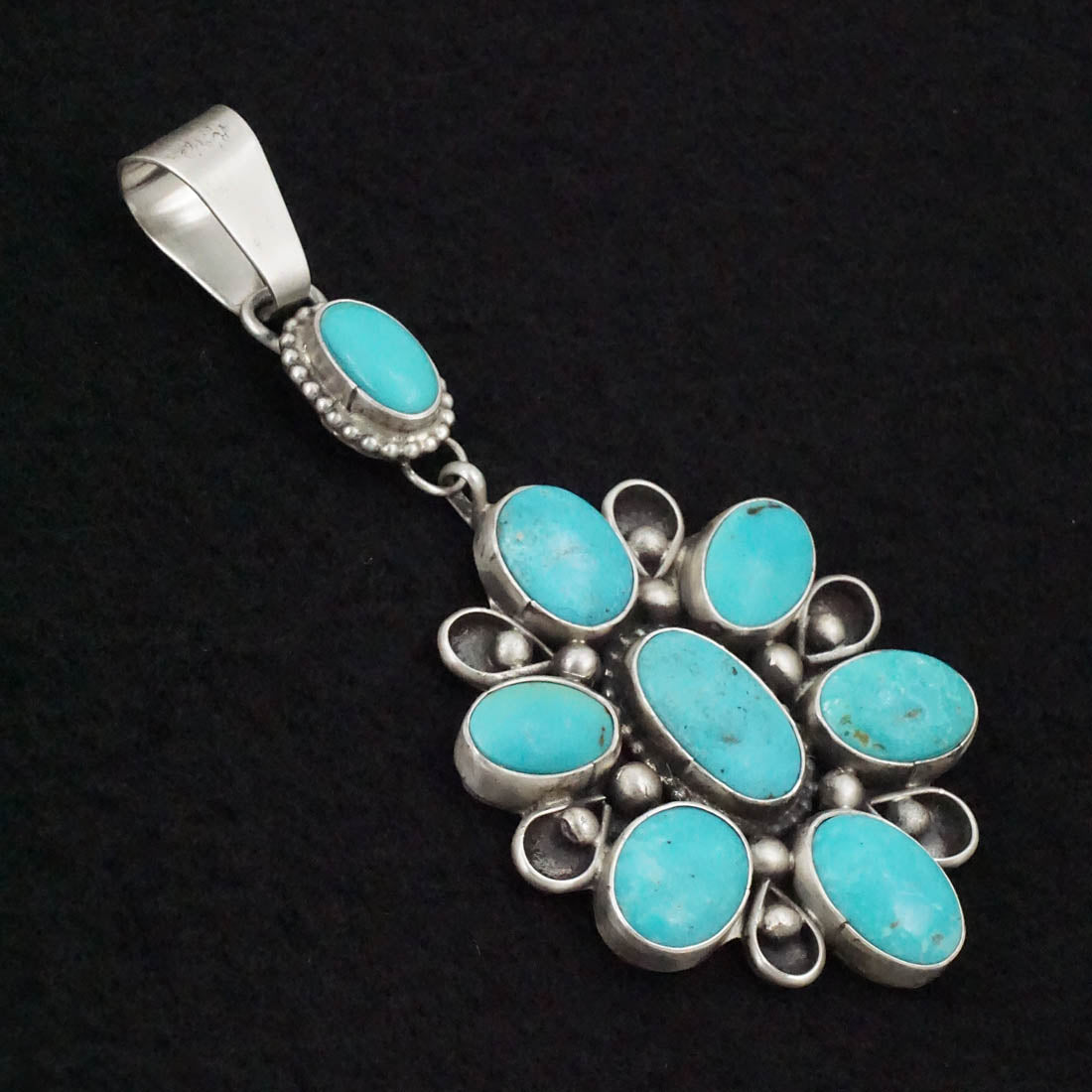 Travis Jim Turquoise & Sterling Silver Pendant