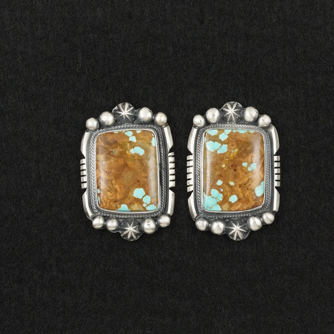 Bob Becenti Turquoise & Sterling Silver Necklace Set