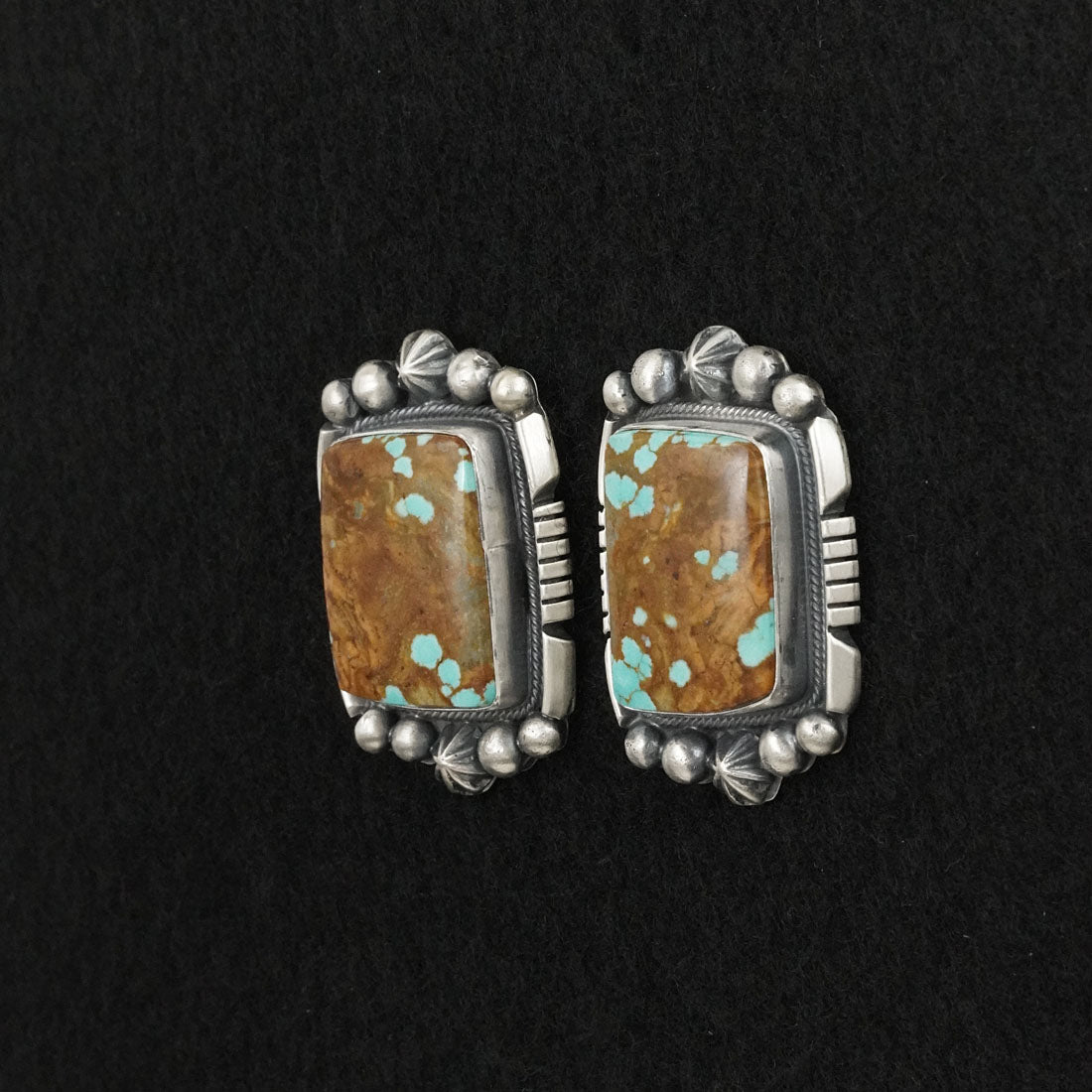 Bob Becenti Turquoise & Sterling Silver Necklace Set