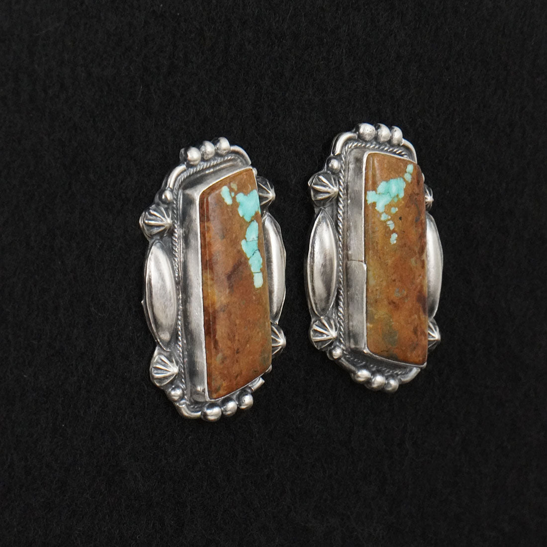 Bob Becenti Turquoise & Sterling Silver Necklace Set