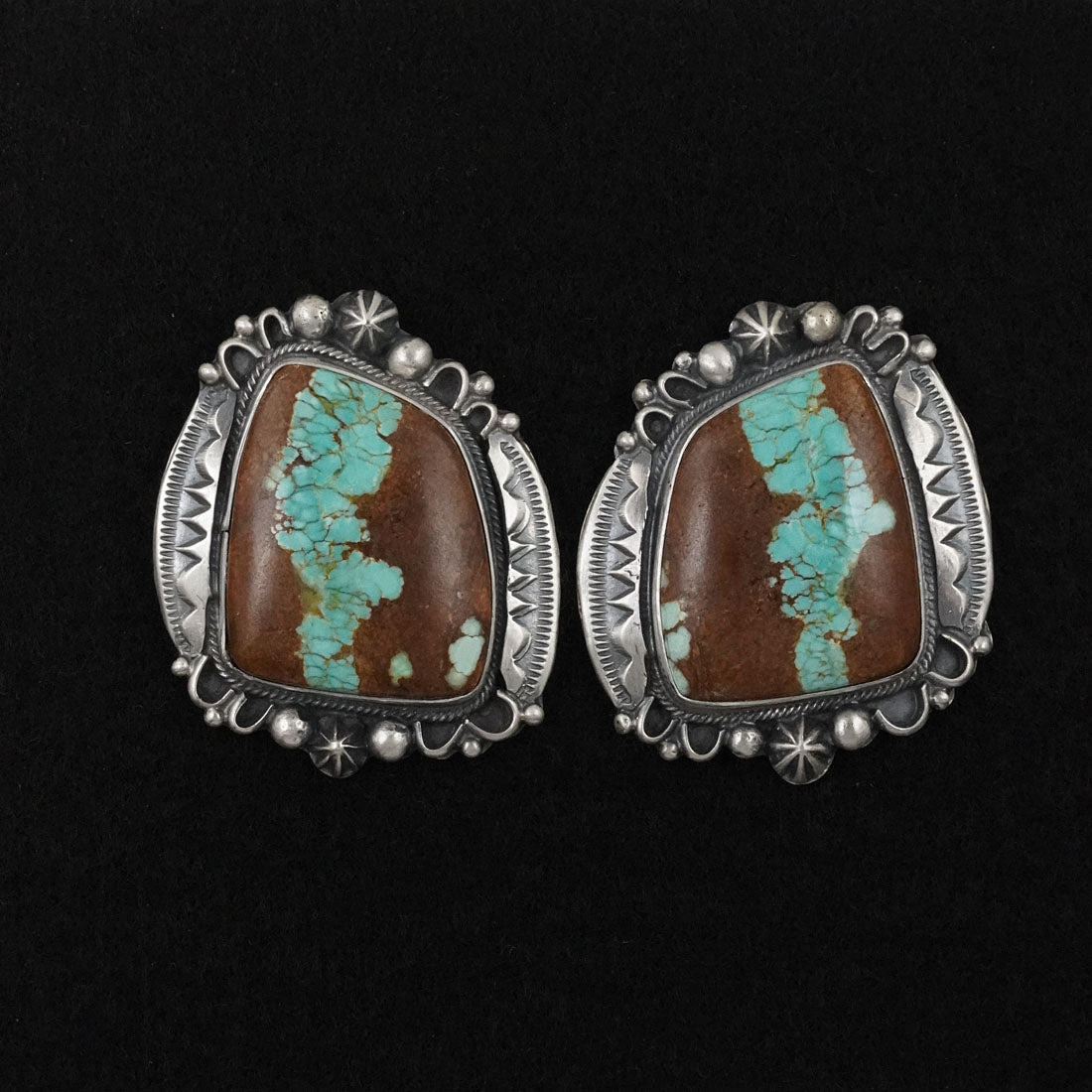 Bob Becenti Turquoise & Sterling Silver Necklace Set