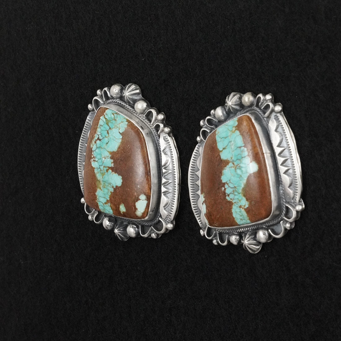 Bob Becenti Turquoise & Sterling Silver Necklace Set