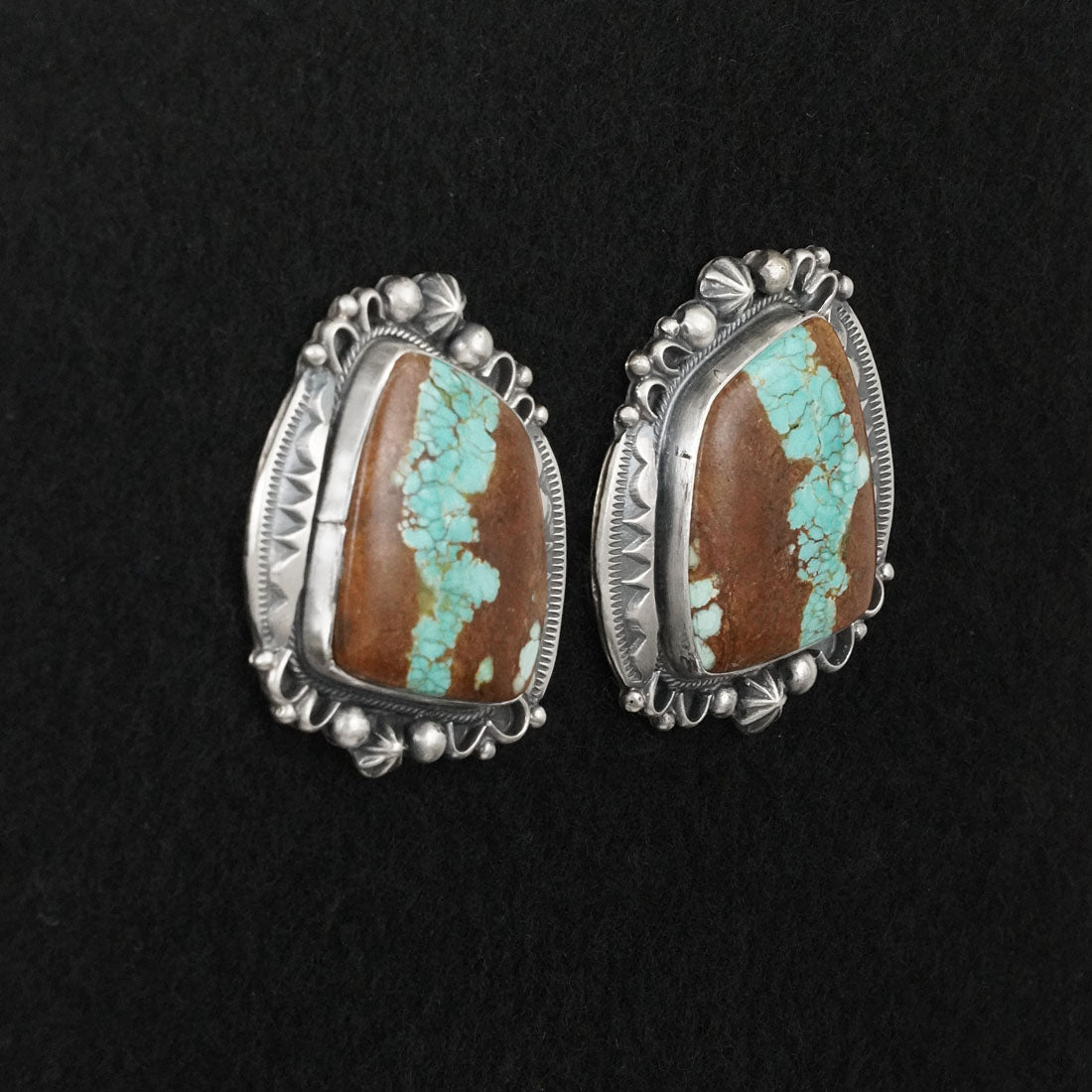 Bob Becenti Turquoise & Sterling Silver Necklace Set