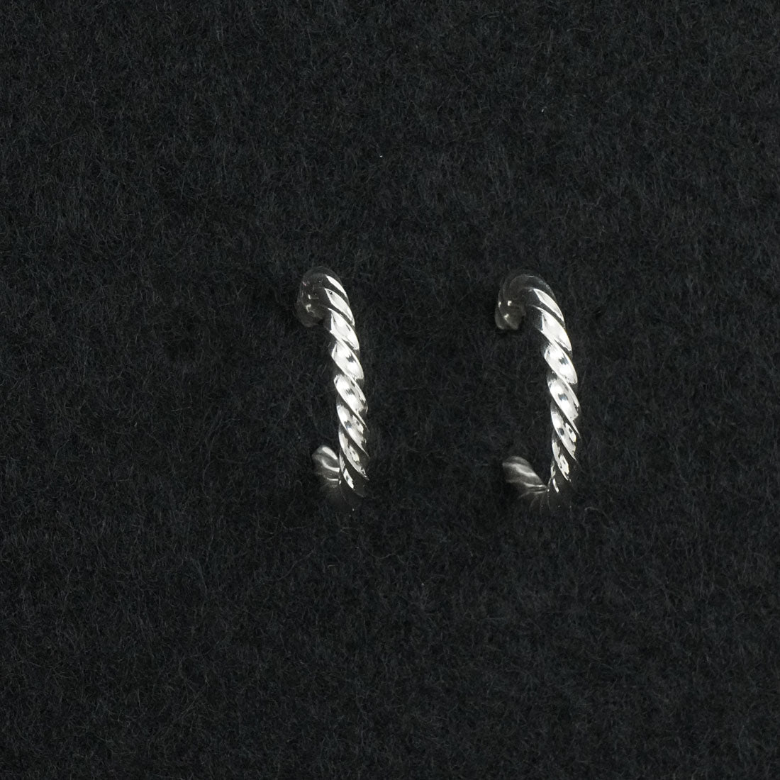 Elaine Tahe Sterling Silver Hoop Earrings