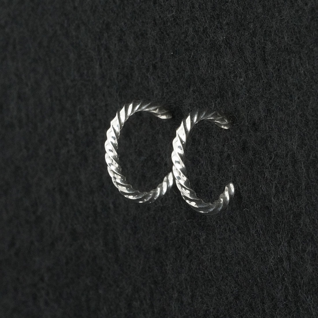 Elaine Tahe Sterling Silver Hoop Earrings