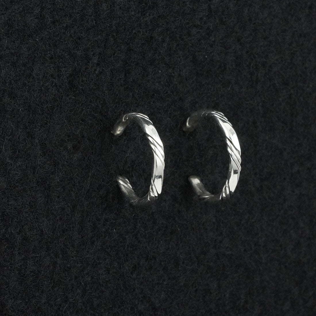 Elaine Tahe Sterling Silver Hoop Earrings