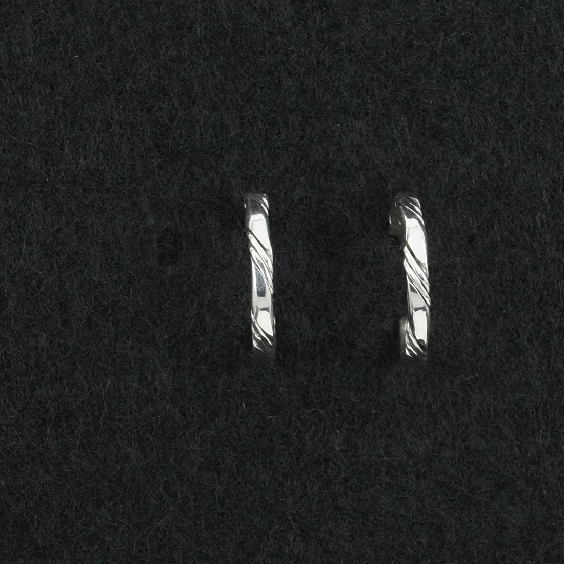 Elaine Tahe Sterling Silver Hoop Earrings