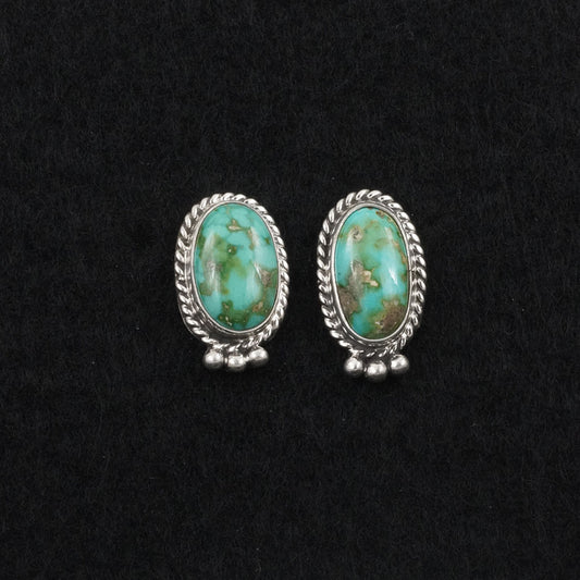 Eugene Gruber Turquoise & Sterling Silver Earrings
