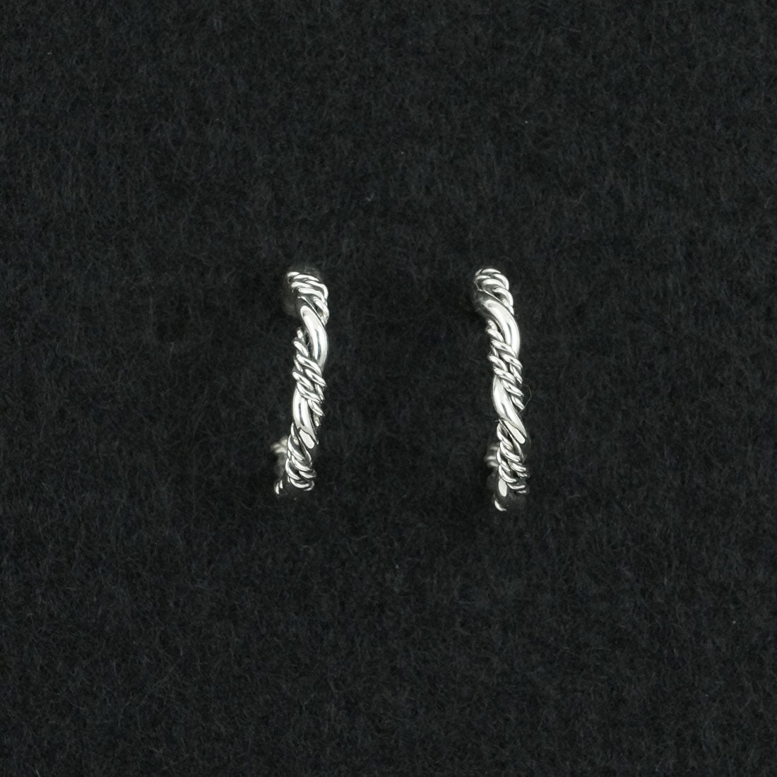 Elaine Tahe Sterling Silver Hoop Earrings