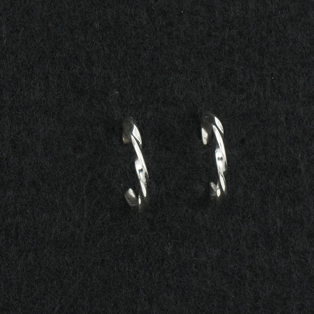 Elaine Tahe Sterling Silver Hoop Earrings