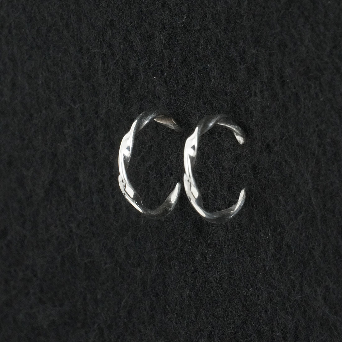 Elaine Tahe Sterling Silver Hoop Earrings