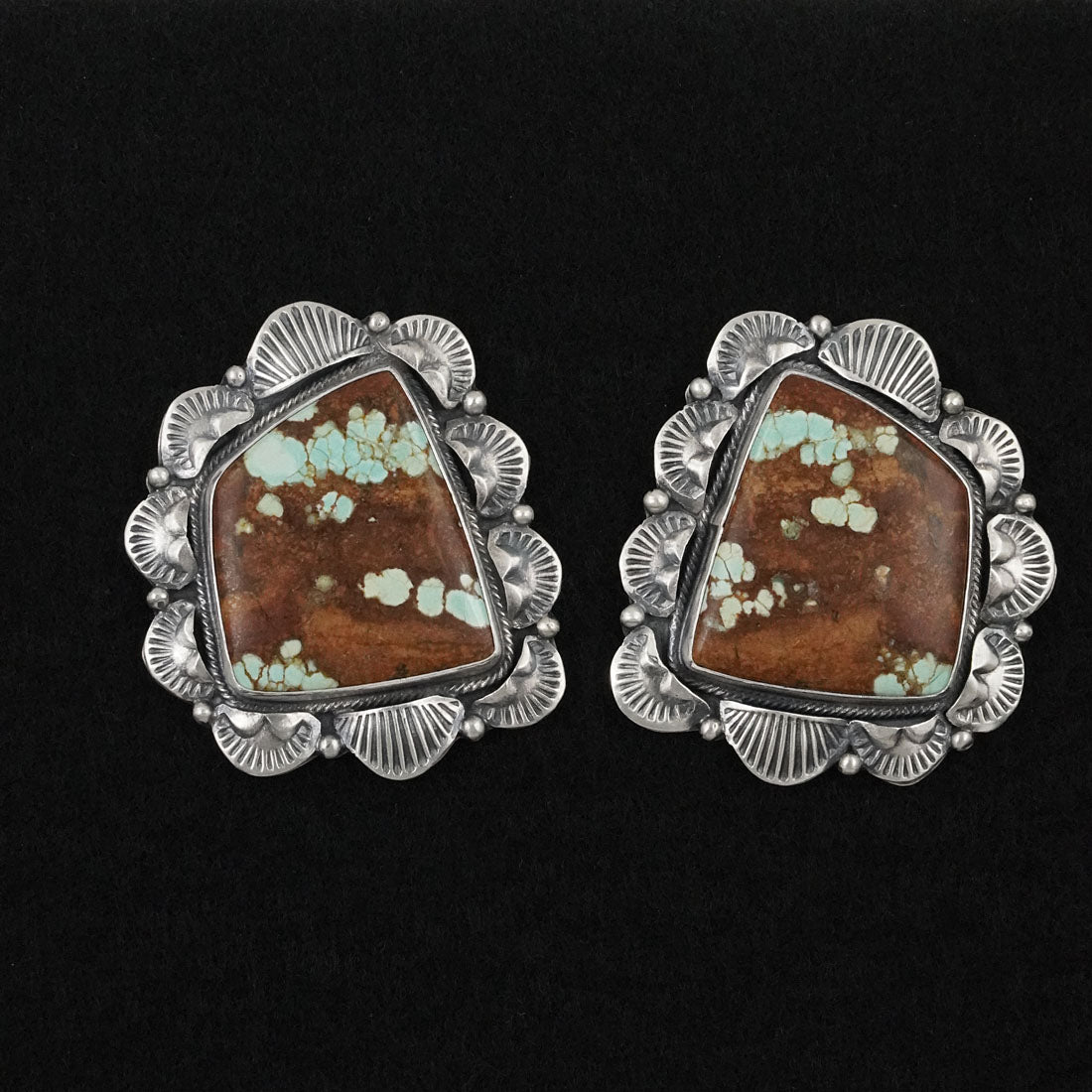 Bob Becenti Turquoise & Sterling Silver Necklace Set