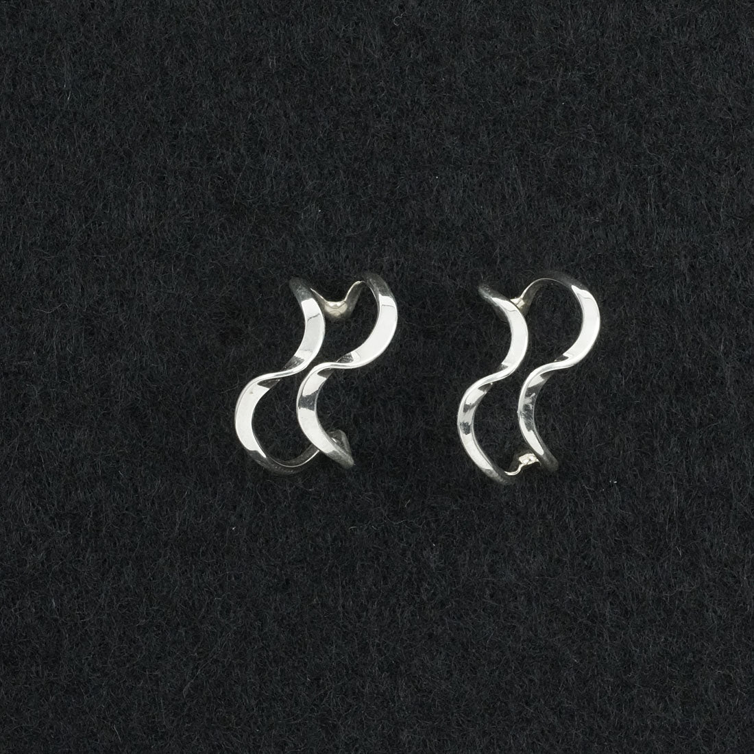 Elaine Tahe Sterling Silver Hoop Earrings