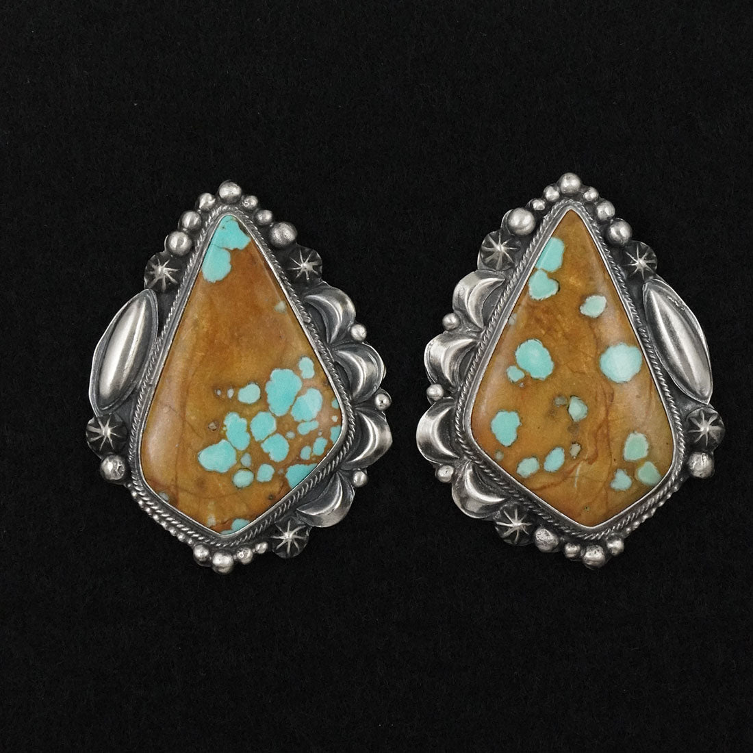 Bob Becenti Turquoise & Sterling Silver Necklace Set
