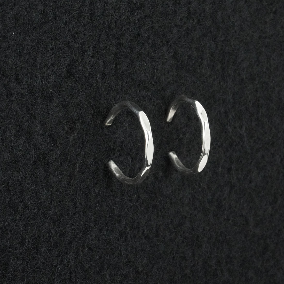 Elaine Tahe Sterling Silver Hoop Earrings