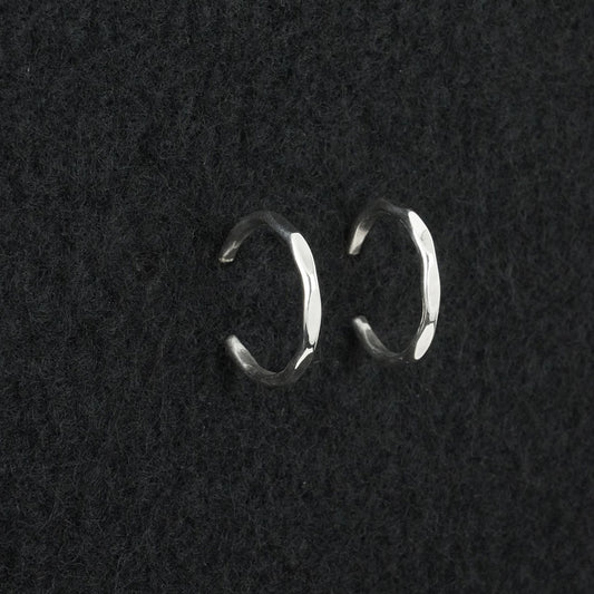 Elaine Tahe Sterling Silver Hoop Earrings