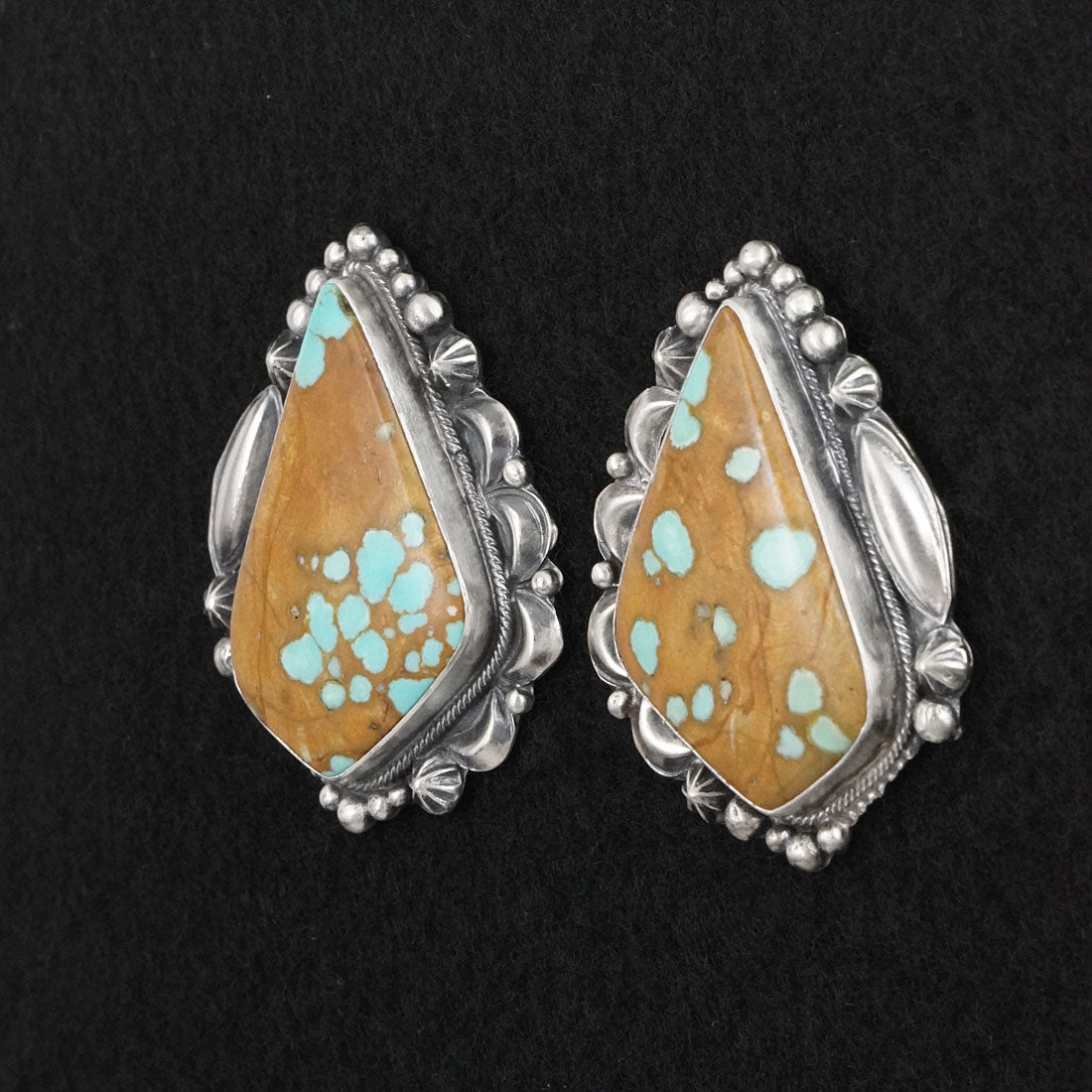 Bob Becenti Turquoise & Sterling Silver Necklace Set