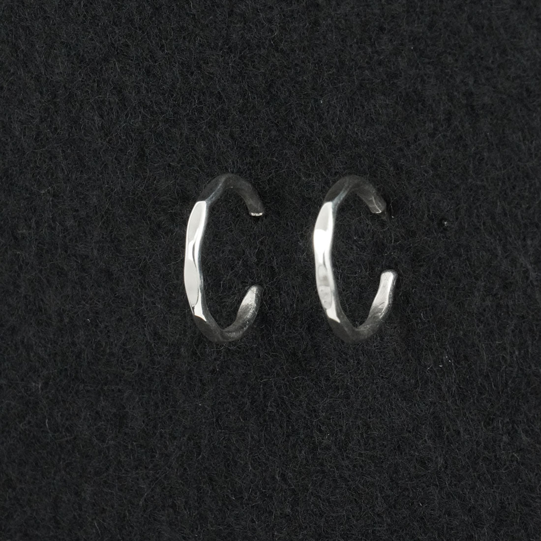 Elaine Tahe Sterling Silver Hoop Earrings