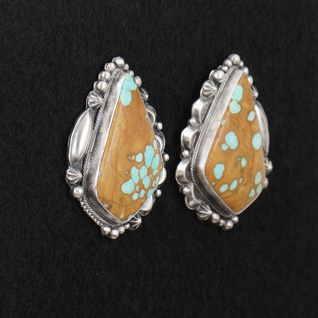 Bob Becenti Turquoise & Sterling Silver Necklace Set
