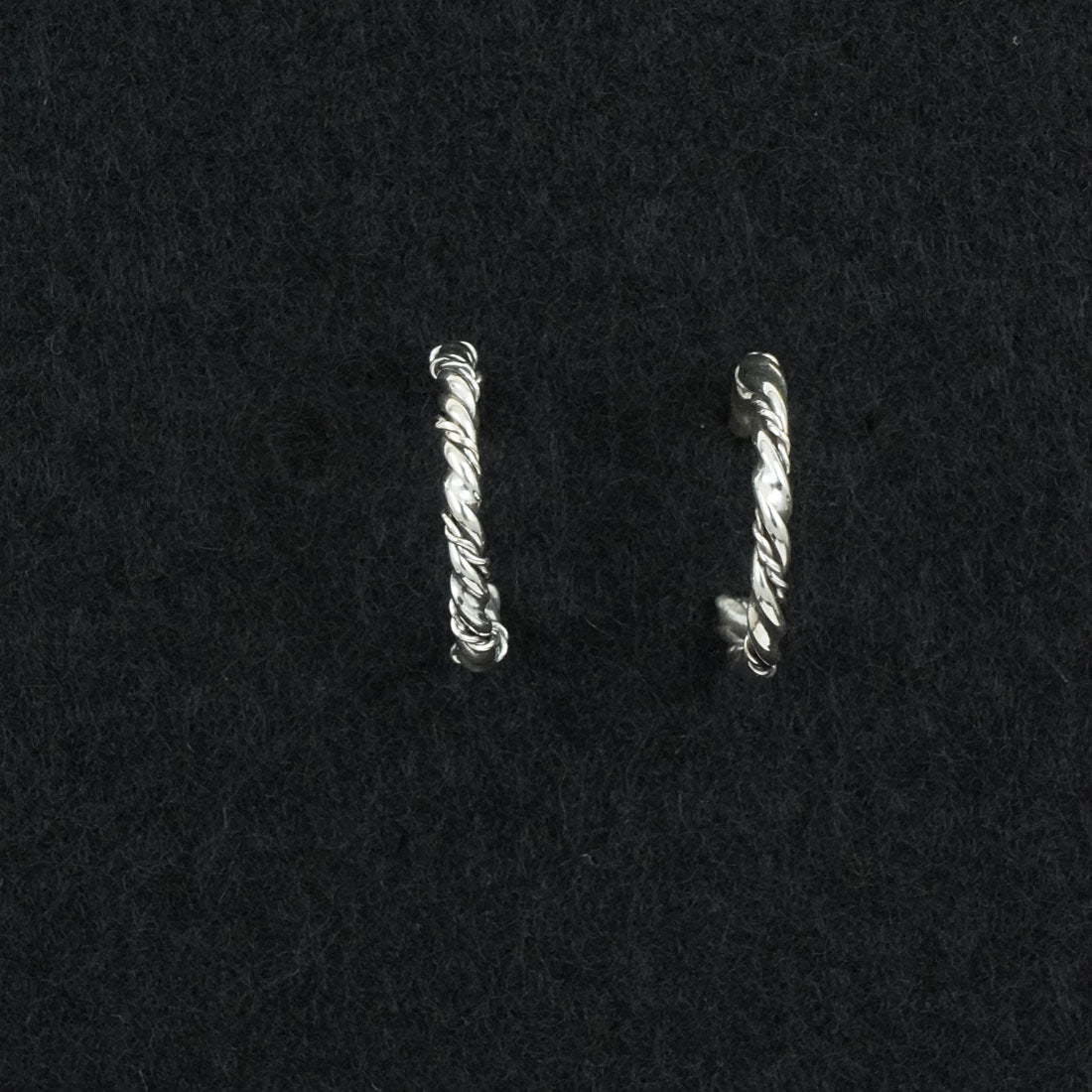 Elaine Tahe Sterling Silver Hoop Earrings