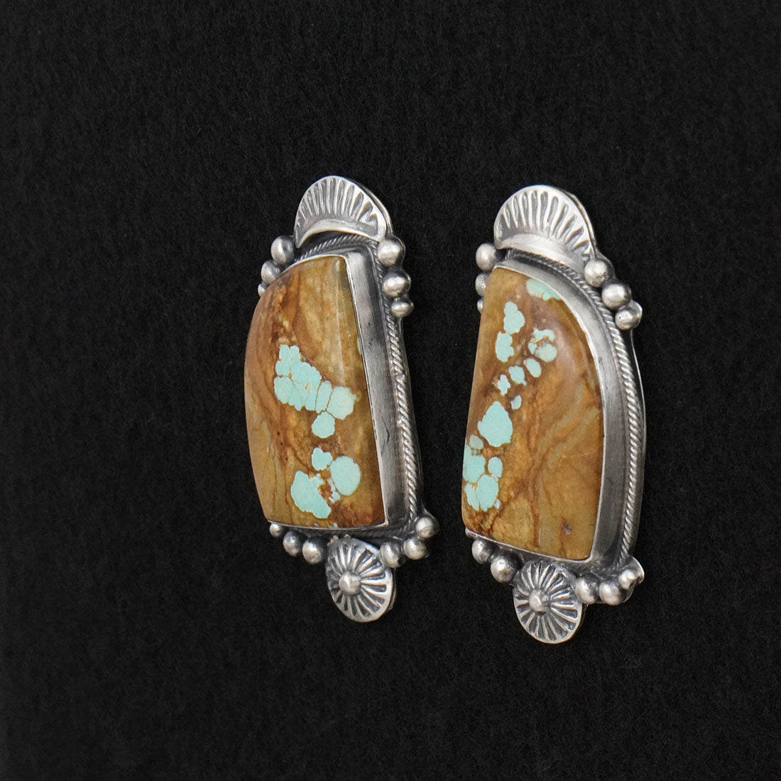 Bob Becenti Turquoise & Sterling Silver Necklace Set
