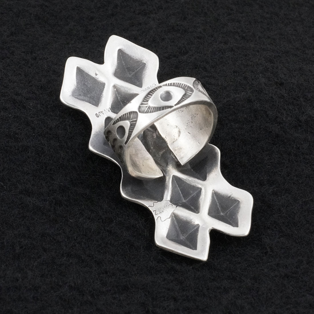 Calvin Martinez Sterling Silver Ring Size 9.5