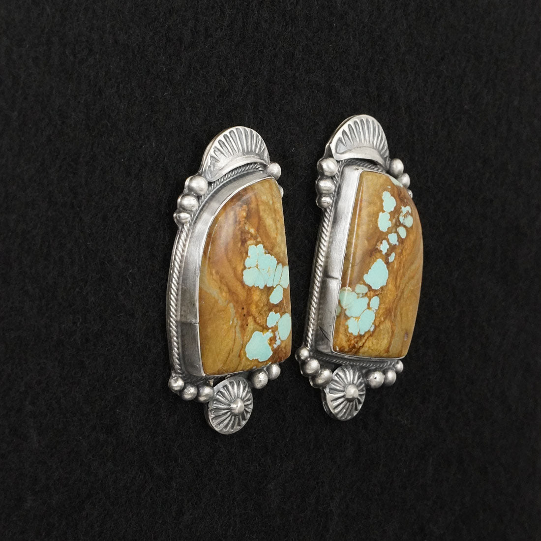 Bob Becenti Turquoise & Sterling Silver Necklace Set