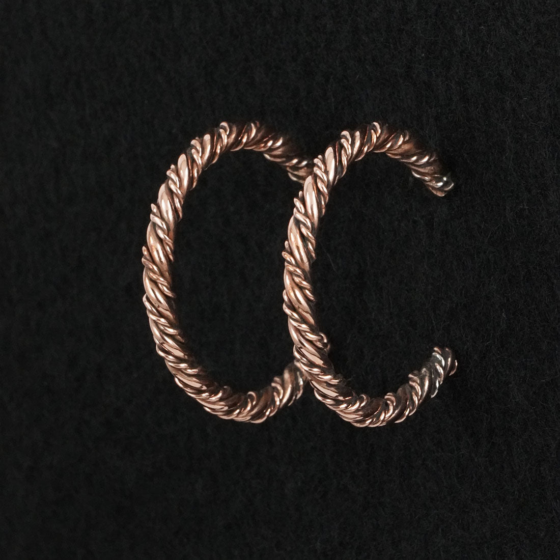 Elaine Tahe Copper Hoop Earrings
