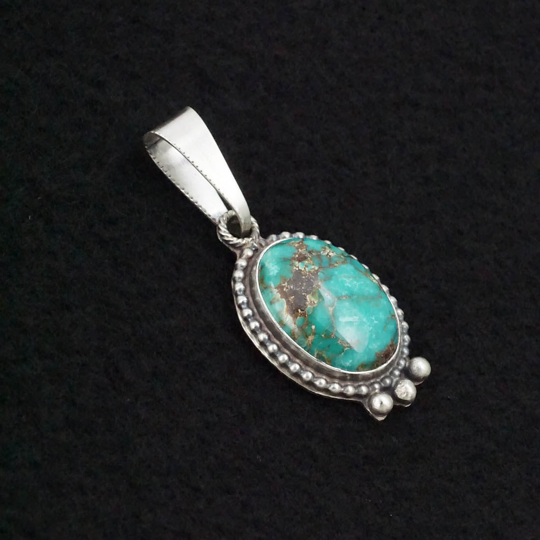 Jimmy Garcia Turquoise & Sterling Silver Pendant