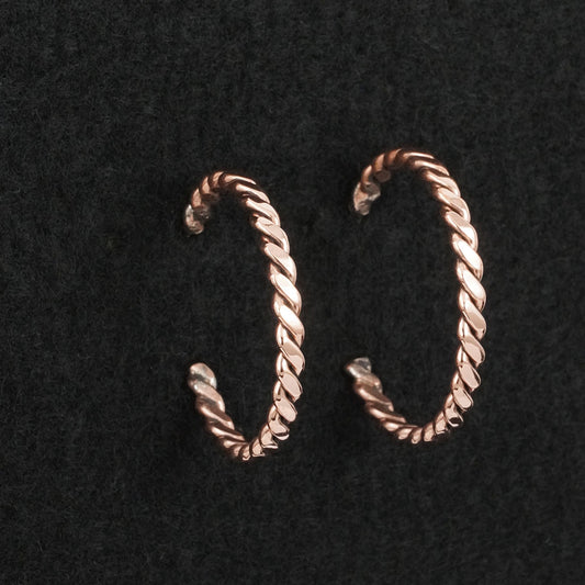 Elaine Tahe Copper Hoop Earrings