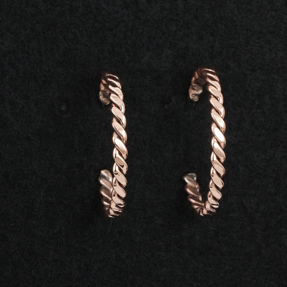 Elaine Tahe Copper Hoop Earrings