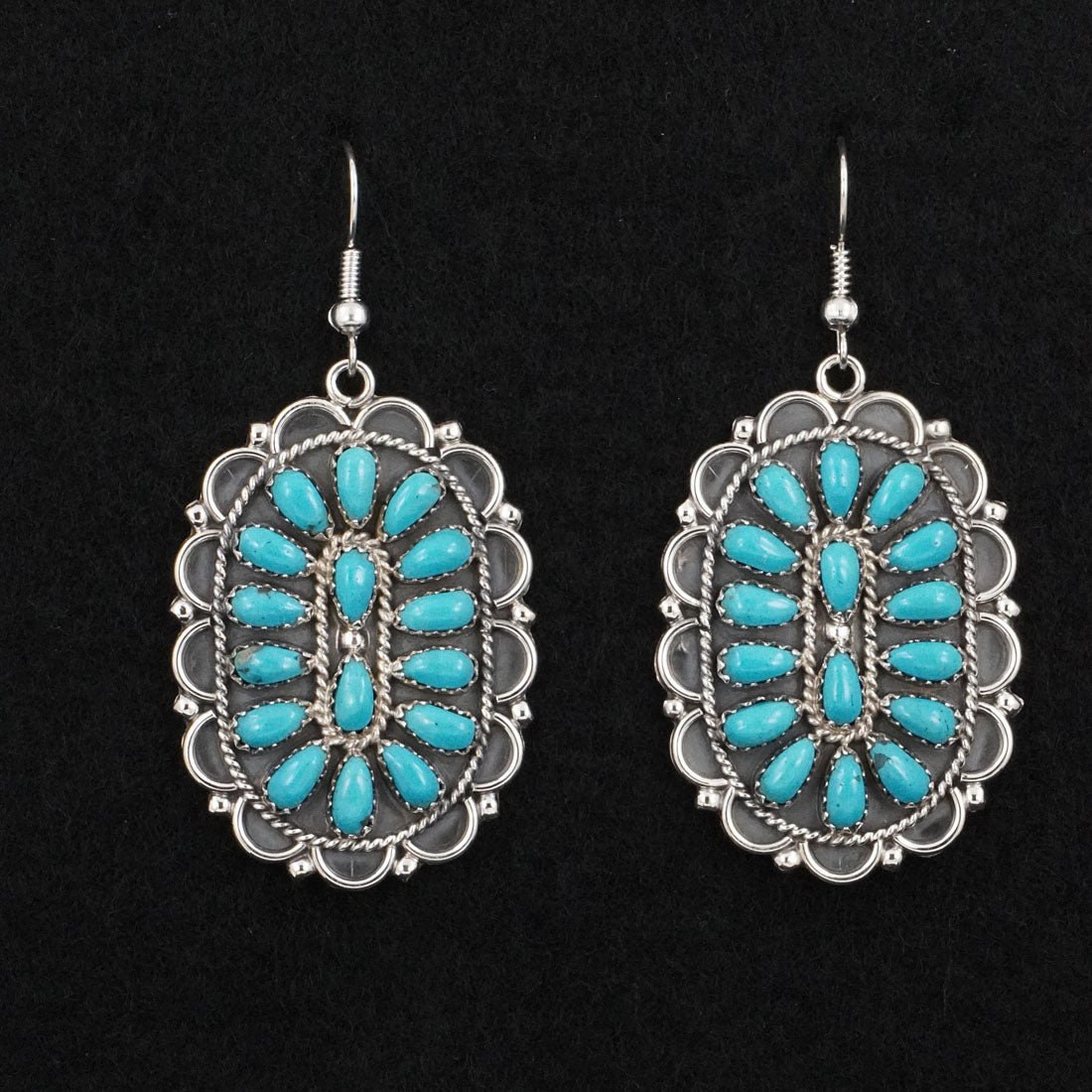 Gerald Mitchell Turquoise & Sterling Silver Earrings
