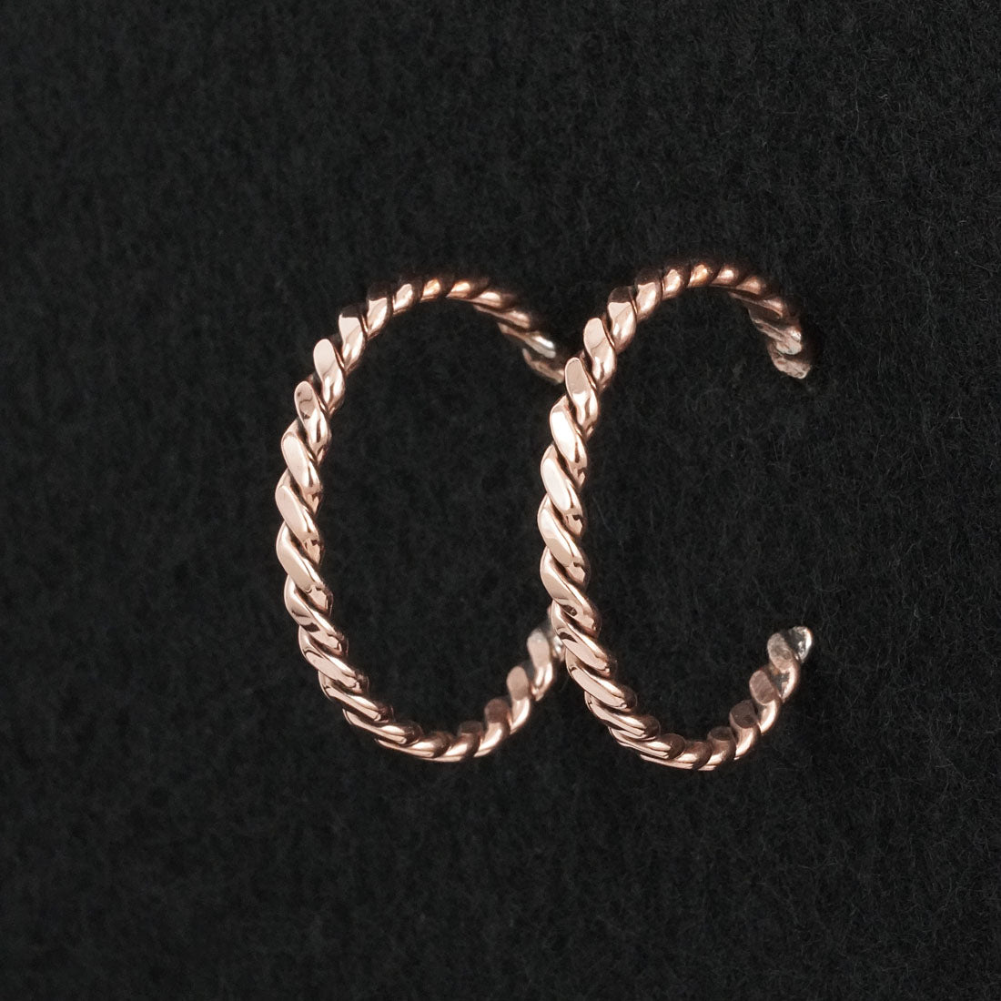 Elaine Tahe Copper Hoop Earrings