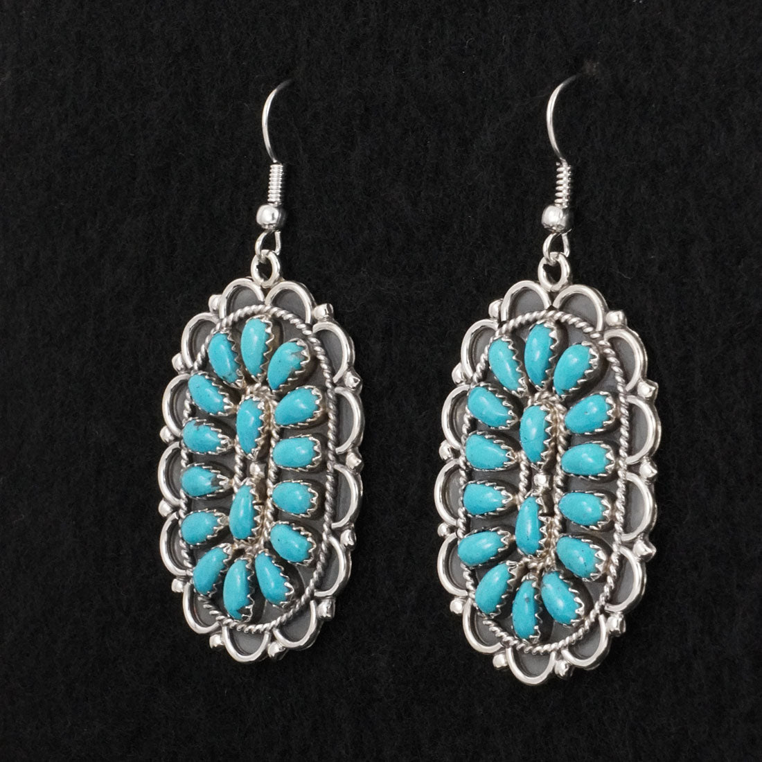 Gerald Mitchell Turquoise & Sterling Silver Earrings