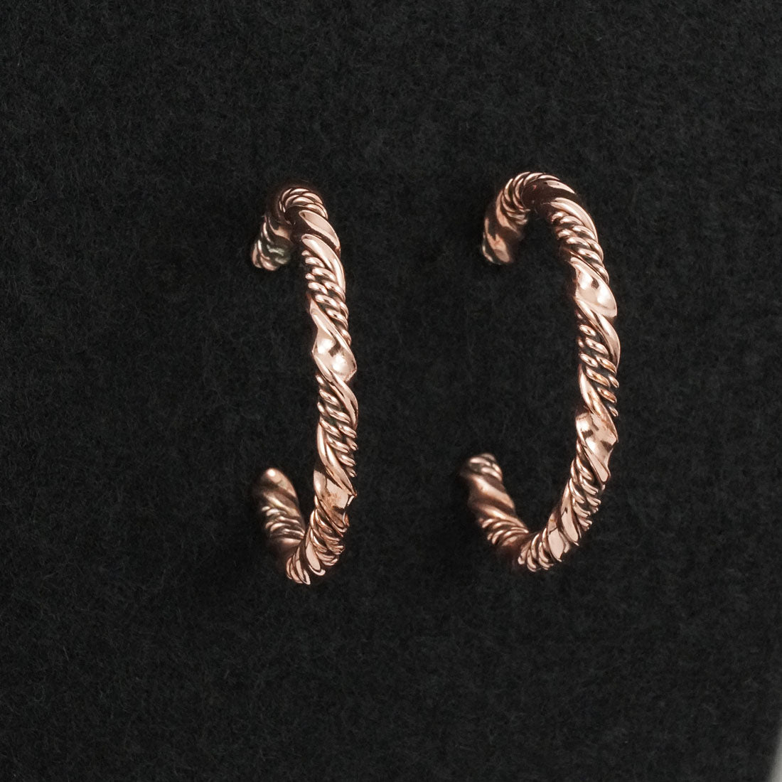 Elaine Tahe Copper Hoop Earrings