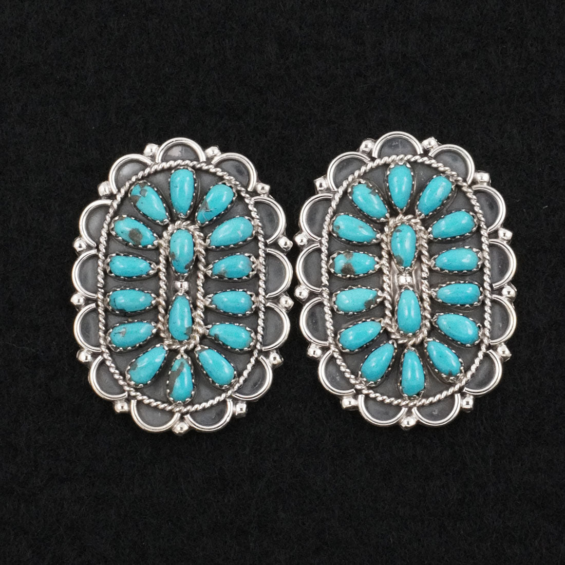 Gerald Mitchell Turquoise & Sterling Silver Earrings