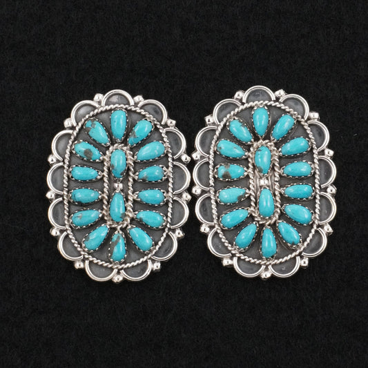 Gerald Mitchell Turquoise & Sterling Silver Earrings