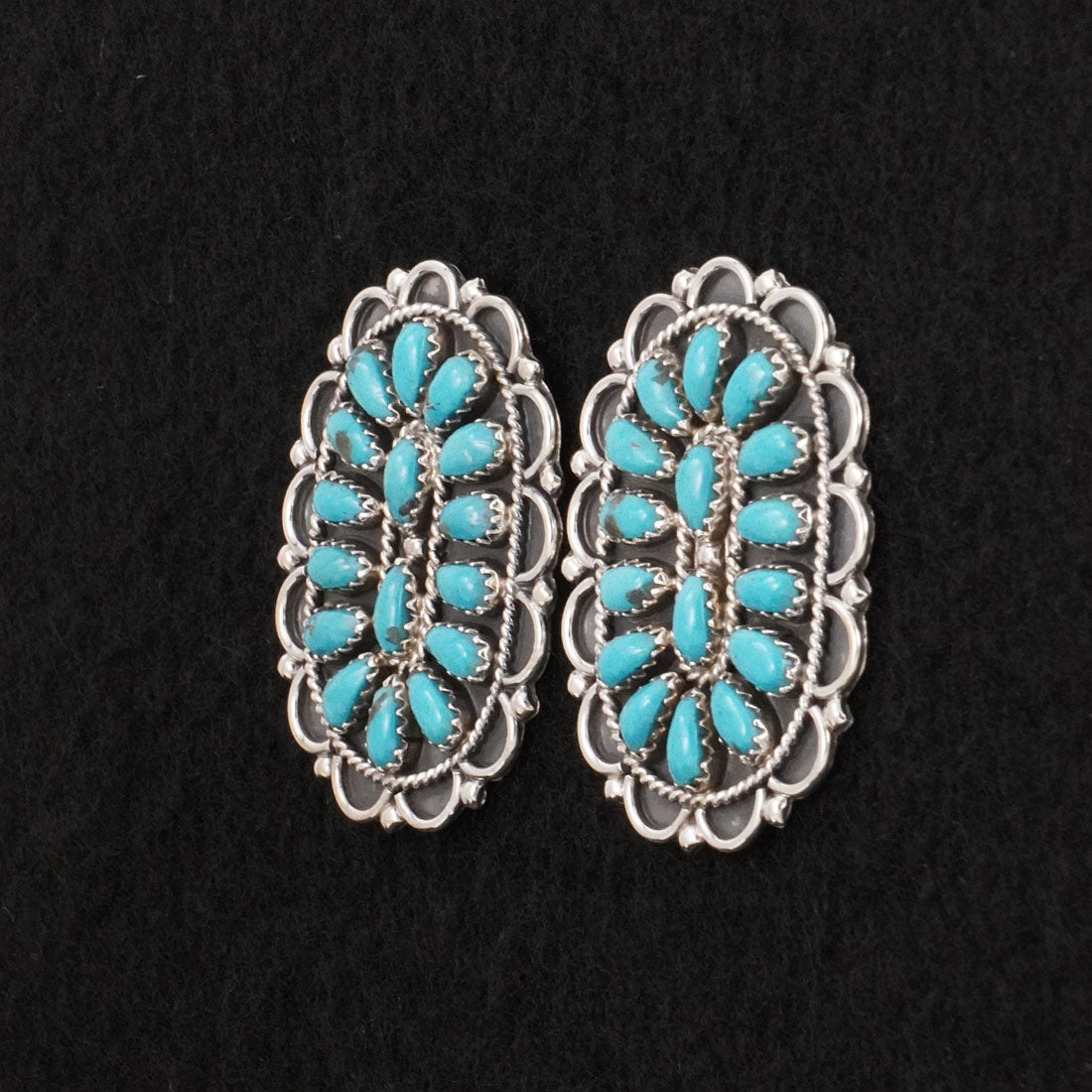 Gerald Mitchell Turquoise & Sterling Silver Earrings