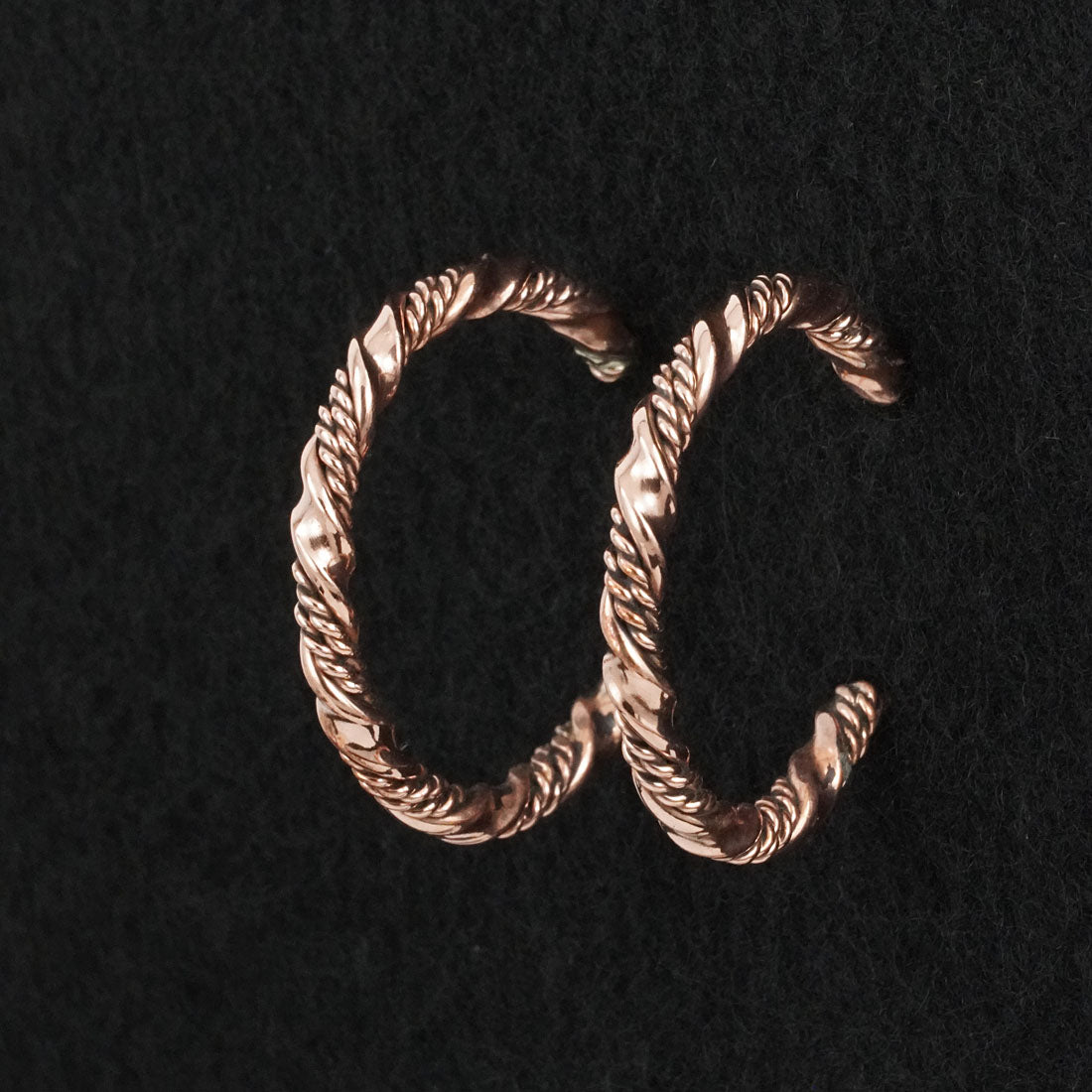 Elaine Tahe Copper Hoop Earrings