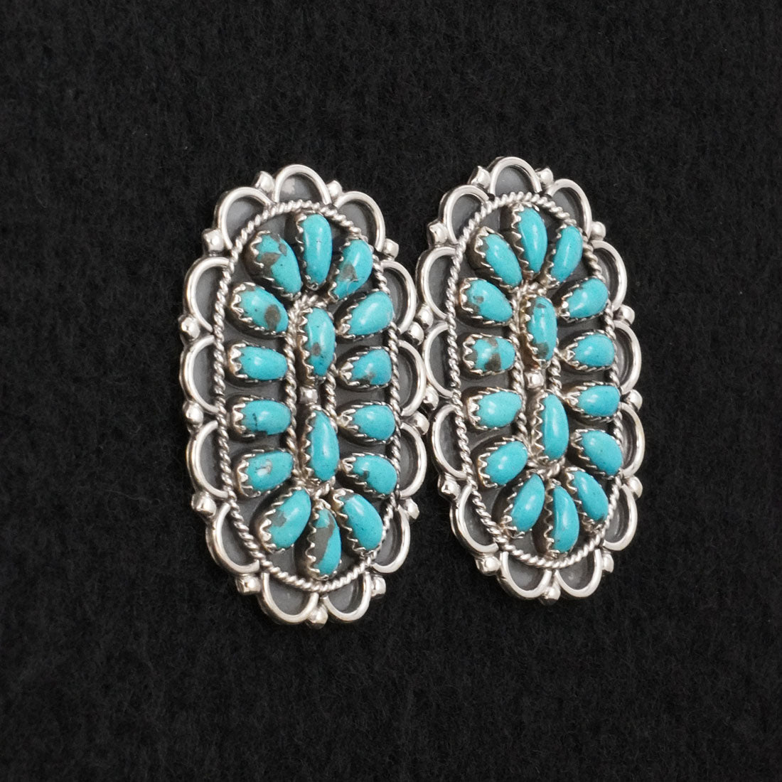 Gerald Mitchell Turquoise & Sterling Silver Earrings