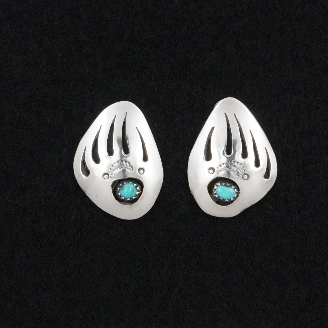 Irvin Begay Turquoise & Sterling Silver Earrings