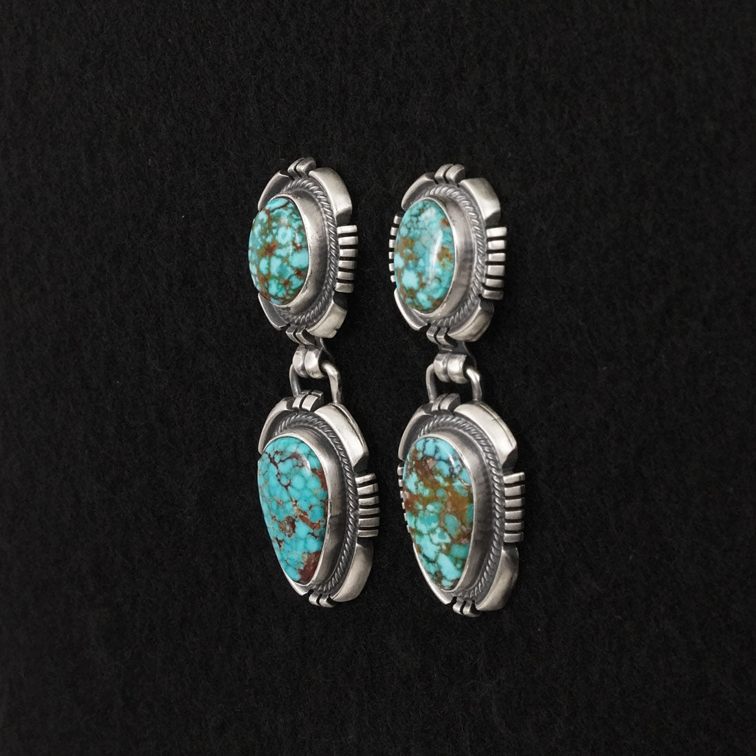 Mark Yazzie Turquoise & Sterling Silver Necklace Set