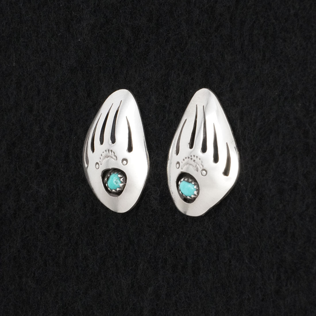 Irvin Begay Turquoise & Sterling Silver Earrings